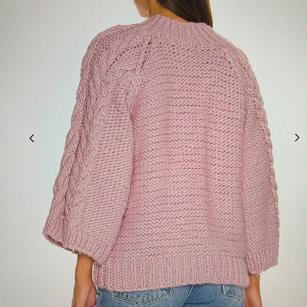 NWT For Love & Lemons Angie Oversized Sweater Size Medium - Picture 3 of 5